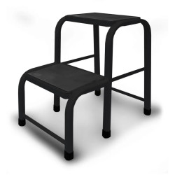 2-step steel stool 150 kg...